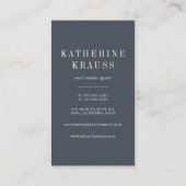 Vintager Schlüssel | Vertikales Anwesen Visitenkarte (Rückseite)