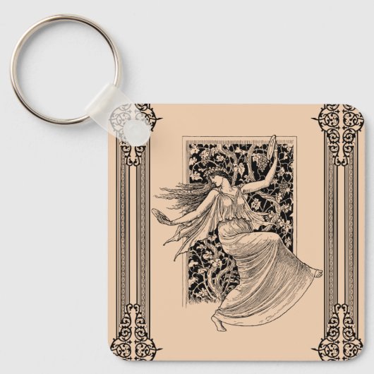 Vintager Schlüsselanhänger für Frauentänze (Vorderseite)