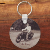 Vintager Schlüsselanhänger für Motorrad-Neuheit (Vorderseite)