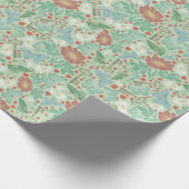 Vintager Schmetterling Alt Key White Daisy Geschenkpapier (Ecke)