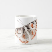 Vintager Schmetterling Alte Illustration Kaffeetasse (Mittel)