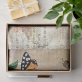 Vintager Schmetterling Botanischer Ephemera Dekoup Seidenpapier (Geschenk)