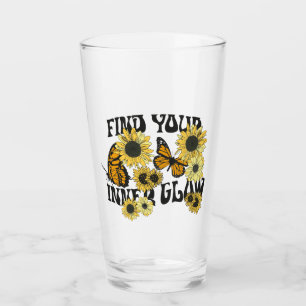Vintager Schmetterling Finden Sie Ihren inneren Glas