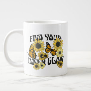 Vintager Schmetterling Finden Sie Ihren inneren Jumbo-Tasse