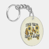 Vintager Schmetterling | Finden Sie Ihren inneren Schlüsselanhänger (Vorderseite links)