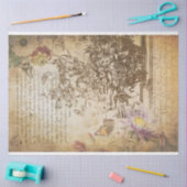 Vintager Schmetterling-Gravur Seidenpapier (Basteln)