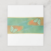 Vintager Schmetterling in Südwestfarben Platzkarte (Außenseite Aufgefaltet)