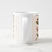 Vintager Schmetterling Jumbo-Tasse (Rückseite)