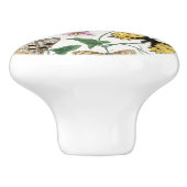 Vintager Schmetterling  Keramikknauf (Seitenansicht)