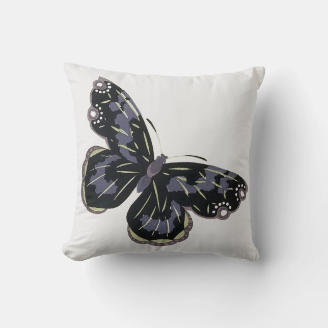 Vintager Schmetterling Kissen (Vorderseite)