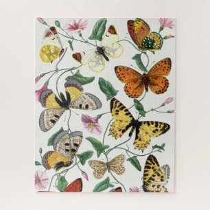 Vintager Schmetterling & Moth Jigsaw Puzzle