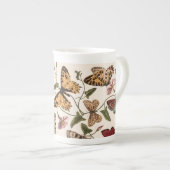 Vintager Schmetterling & Moth Riesenkaffee Tasse (Vorderseite Rechts)