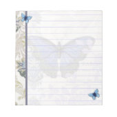 Vintager Schmetterling Notizblock (Vorderseite)