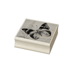 Vintager Schmetterling Nr. 1 Wasserfarben Kunst Gummistempel