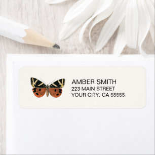 Vintager Schmetterling Orange Gelb und Schwarz