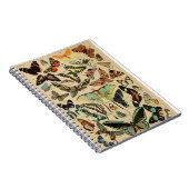 Vintager Schmetterling/PapillenNotebook Notizblock (Rechte Seite)