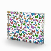 Vintager Schmetterling Papillon Alte Illustration Fotoblock (Rechts)