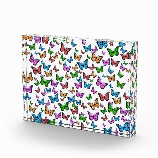 Vintager Schmetterling Papillon Alte Illustration Fotoblock (Rechts)