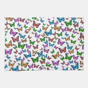 Vintager Schmetterling Papillon Alte Illustration  Geschirrtuch