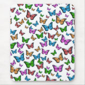 Vintager Schmetterling Papillon Alte Illustration Mousepad (Vorne)