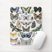 Vintager Schmetterling Papillon Alte Illustration  Mousepad (Mit Mouse)