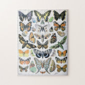 Vintager Schmetterling Papillon Alte Illustration  Puzzle (Vertikal)