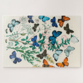Vintager Schmetterling Papillon Alte Illustration  Puzzle (Horizontal)
