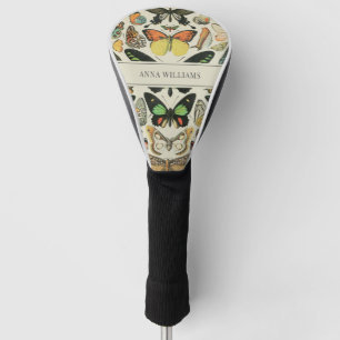 Vintager Schmetterling Personalisiert Golf Headcover
