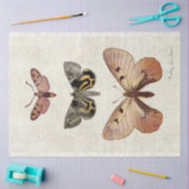 Vintager Schmetterling-Pfirsichblüte Seidenpapier (Basteln)