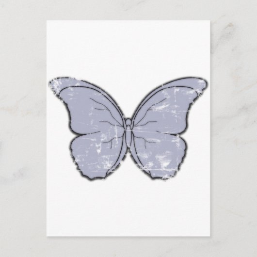 Vintager Schmetterling Postkarte (Vorderseite)