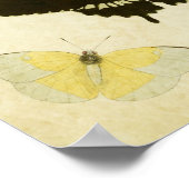 Vintager Schmetterling Print 141 Poster (Ecke)