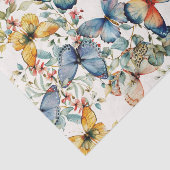 Vintager Schmetterling Schöne Creme Decoupage Seidenpapier (Ausschnitt)
