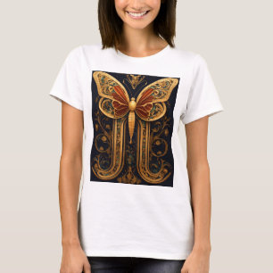 Vintager Schmetterling T - Shirt - Retro Eleganz i