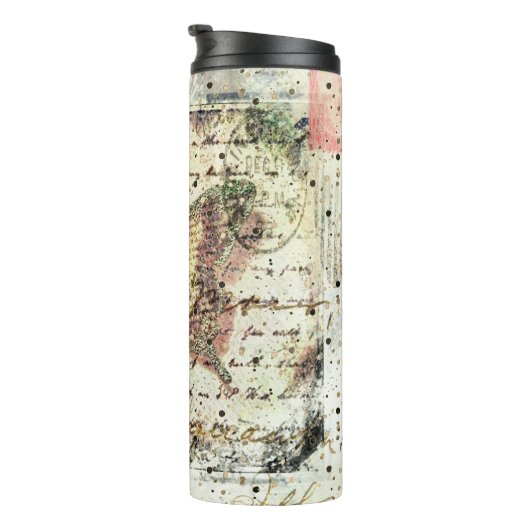 Vintager Schmetterling Thermosbecher (Nach rechts gedreht)