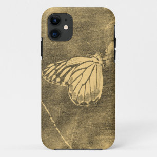 Vintager Schmetterling und Blume Case-Mate iPhone Hülle