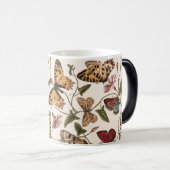 Vintager Schmetterling Verwandlungstasse (VorderseiteRechts)