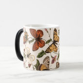 Vintager Schmetterling Verwandlungstasse (Vorderseite Links)