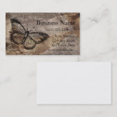 Vintager Schmetterling Visitenkarte (Vorne/Hinten)