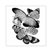 Vintager Schmetterlingscluster Gummistempel (Prägung)