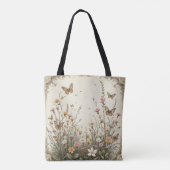 Vintager Schmetterlingsgarten Tasche (Rückseite)