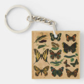 Vintager Schmetterlingsmuster-Schlüsselanhänger Schlüsselanhänger (Vorderseite)