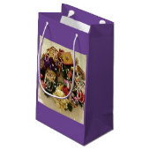 Vintager Schmuck & Gemstone Viktorianischer Kranz Kleine Geschenktüte (Rückseite Schrägansicht)