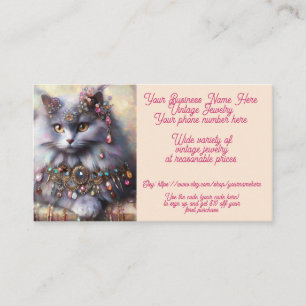 Vintager Schmuck Nebelung Cat Shop Sales Etsy Visitenkarte