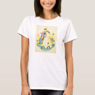 Vintager Schnee weiß und das sieben Zwerg-Plakat T-Shirt