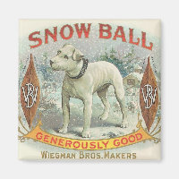 Vintager Schneeballhund