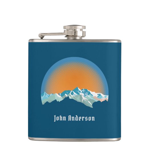 Vintager Schneeberg Flachmann (Vorderseite)