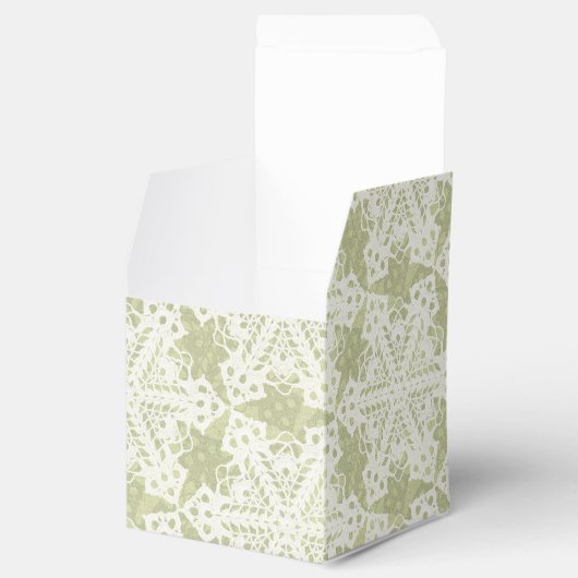 Vintager Schneeflocken Geschenkschachtel (Geöffnet)