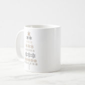 Vintager Schneeflocken Kaffeetasse (Vorderseite Links)