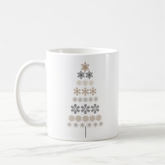 Vintager Schneeflocken Kaffeetasse (Links)