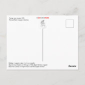 Vintager Schneefräser Postkarte (Rückseite)